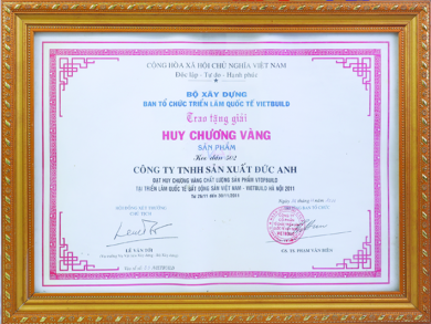 Huy chương Vàng sản phẩm keo 502